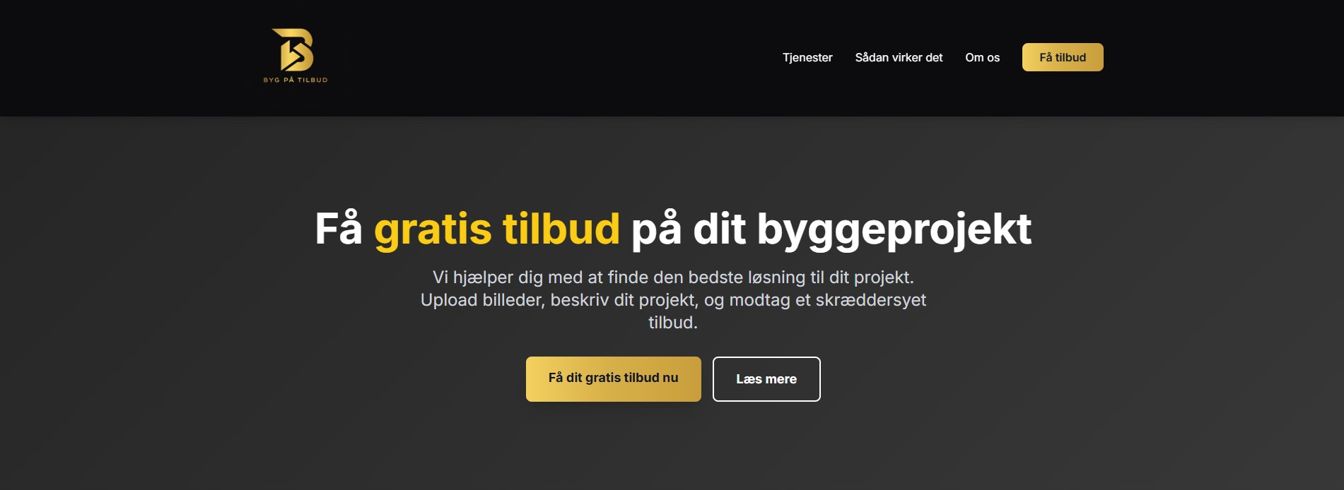 Skærmbillede af bygpåtilbud.dk